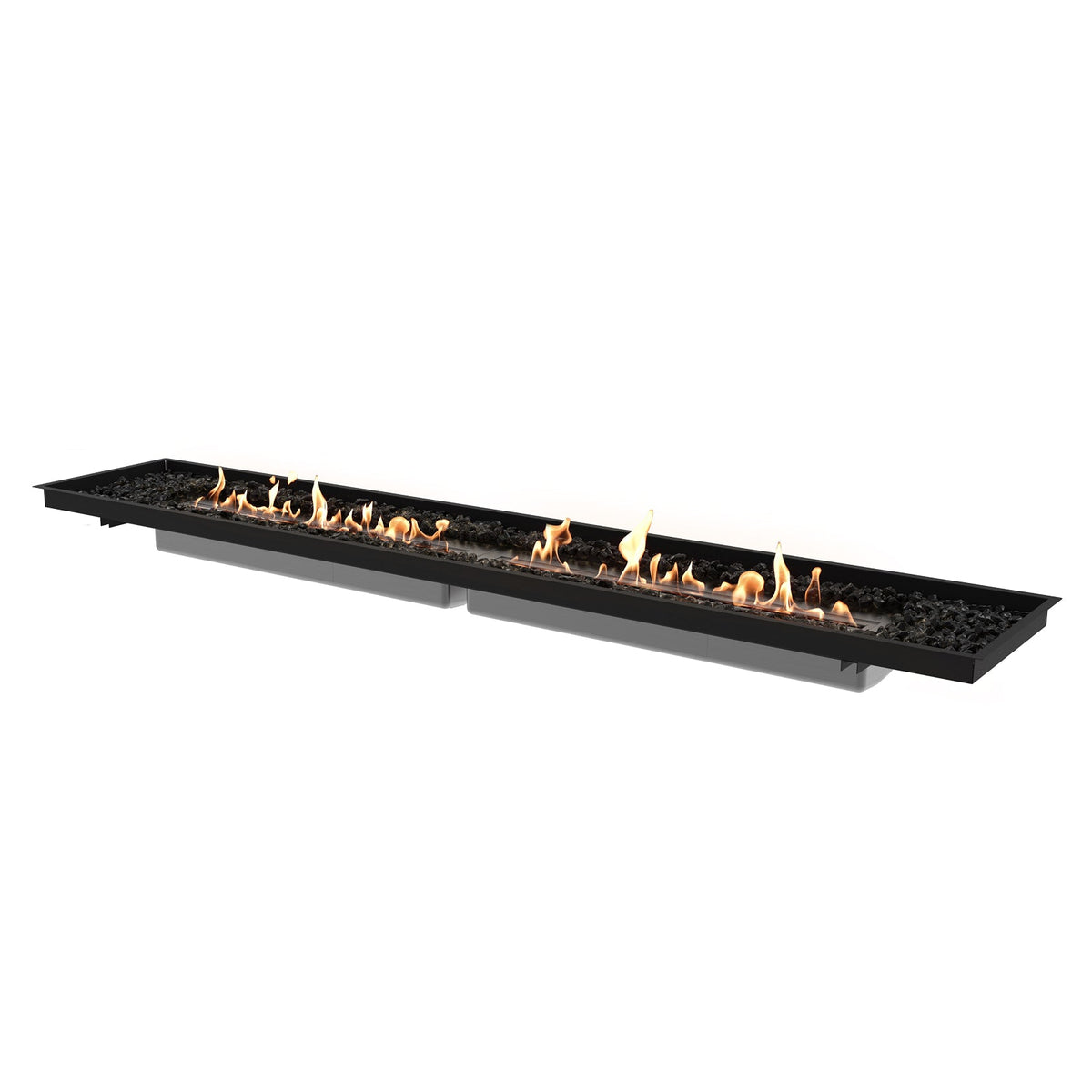 EcoSmart Linear 90 Fire Pit Kit with Dual Flames for Large Spaces