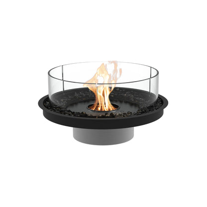 EcoSmart Round 20 Compact Fire Pit Kit with Stylish Curved Design