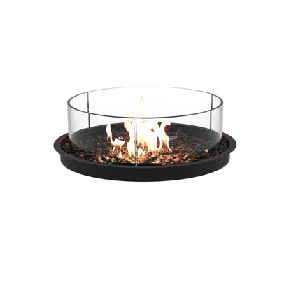 EcoSmart Round 20 Compact Fire Pit Kit with Stylish Curved Design