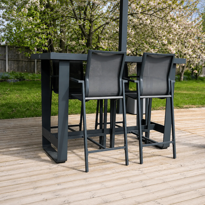Hex Living Milford Bar Set Anthracite Grey | Outdoor Furniture