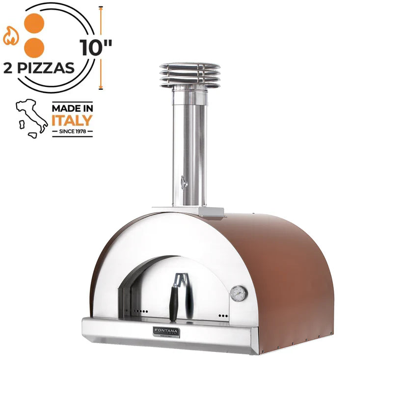 Fontana Margherita Rosso Countertop Dual Fuel Pizza Oven