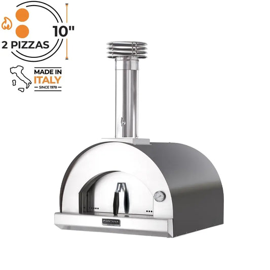 Fontana,  Margherita,  Anthracite,  Build In,  Wood Fired Pizza Oven