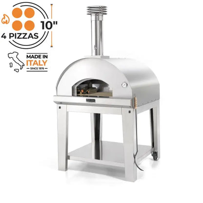 Fontana Marinara Stainless Steel Build In Wood Pizza Oven