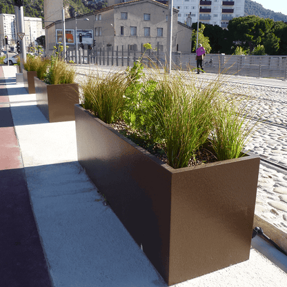 Aluminium Trough Planter UK Handmade Heavy Duty Garden Planter
