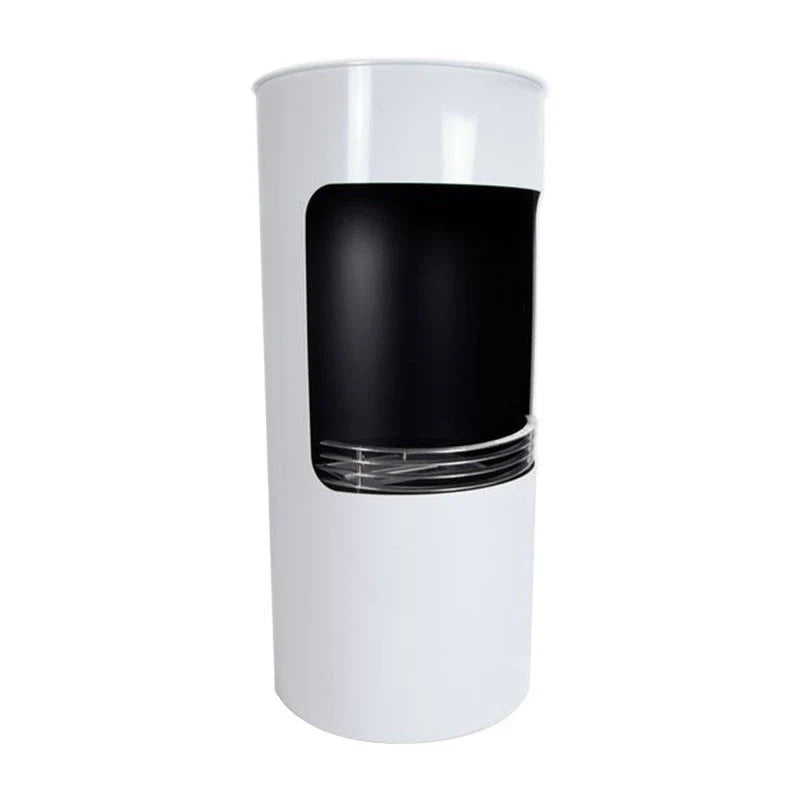 ScandiFlames Montgomery White Bioethanol Fireplace with Classic Stove Design