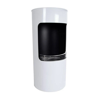 ScandiFlames Montgomery White Bioethanol Fireplace with Classic Stove Design
