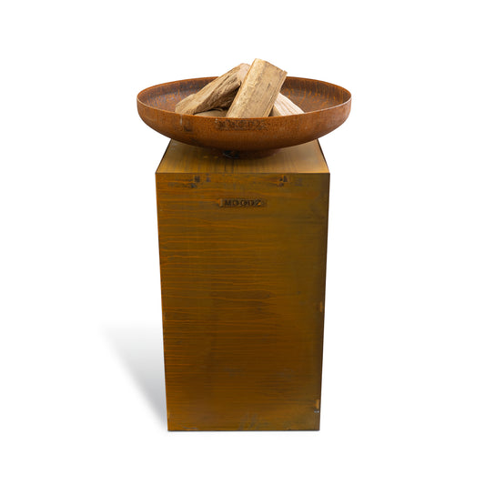 MOODZ Fire Bowl Base – Rusty Brown, Outdoor Garden & Patio Feature