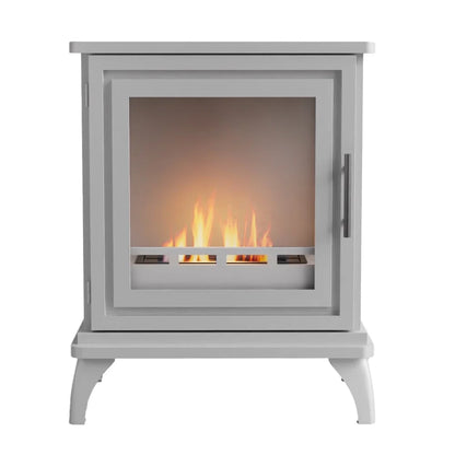ScandiFlames Nashville White Freestanding Bioethanol Stove