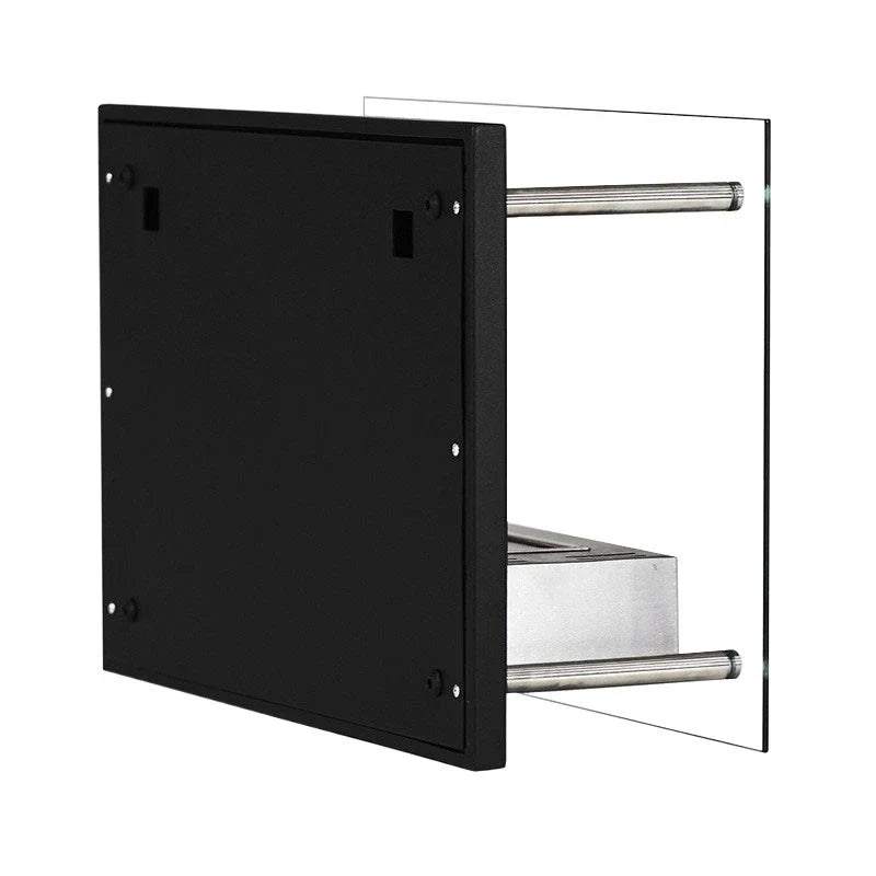 ScandiFlames Nevada Wall Mounted Bioethanol Fireplace in Black