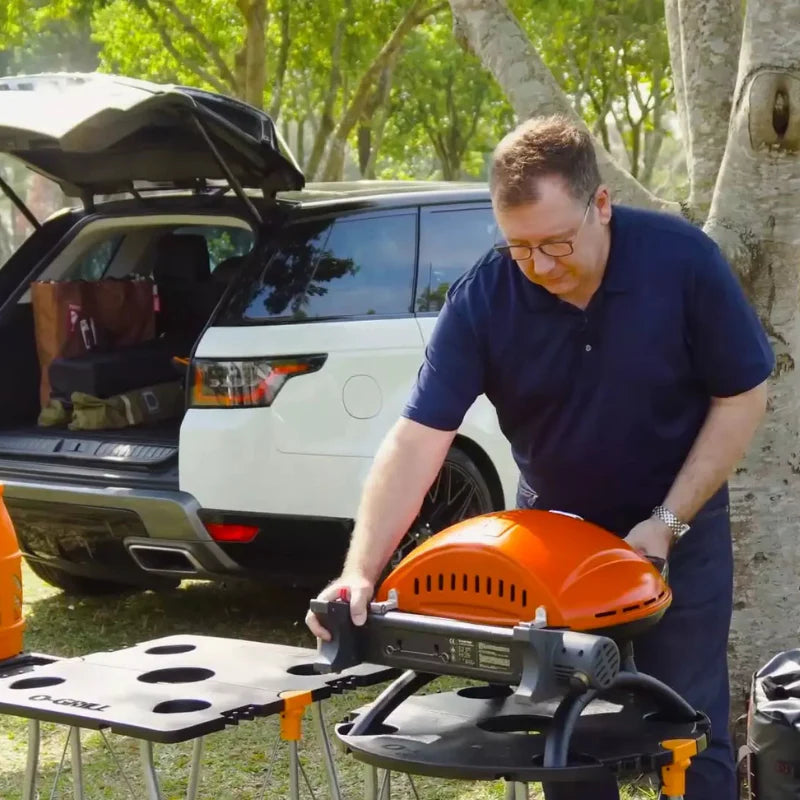 O GRILL 500 Orange Portable Gas BBQ | Compact Outdoor Grill