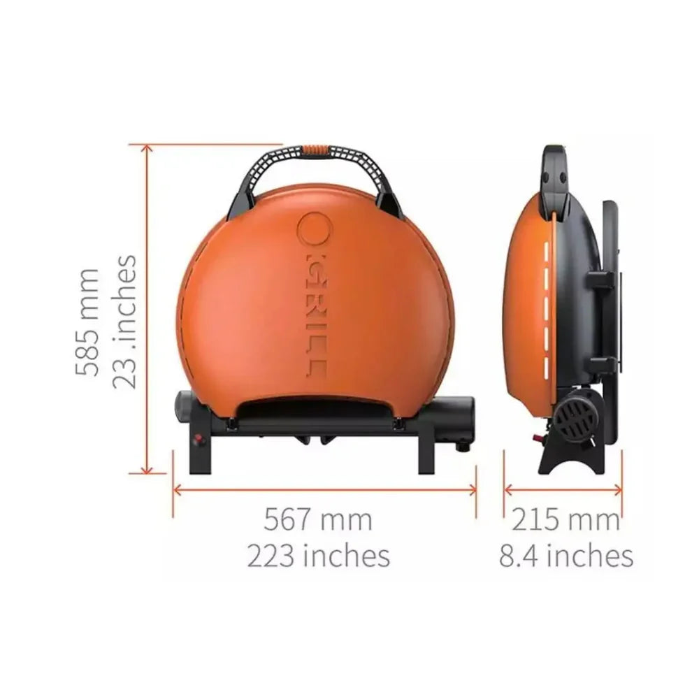 O-Grill 600 MT Portable Gas Grill for Garden & Patio -  Orange