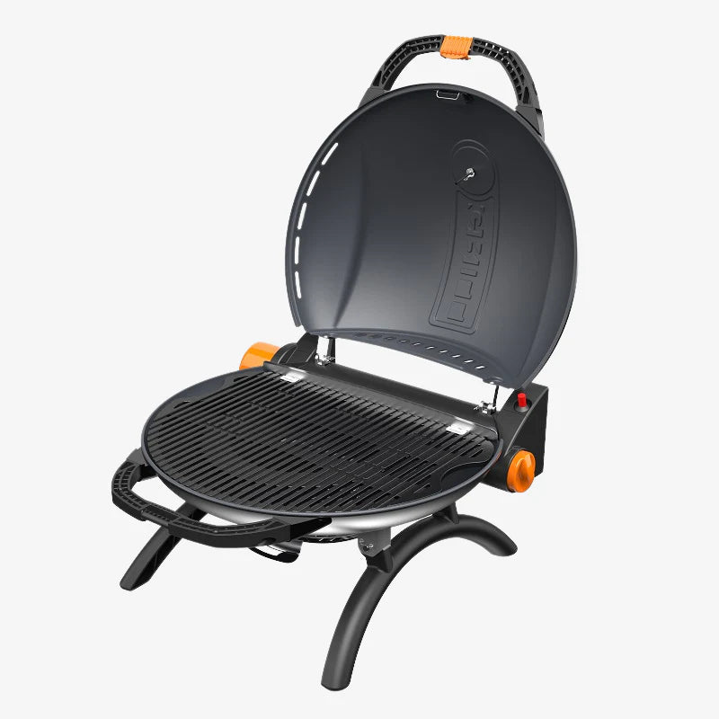 O GRILL 900 Portable Gas BBQ | Family-Sized Outdoor Grill - Black