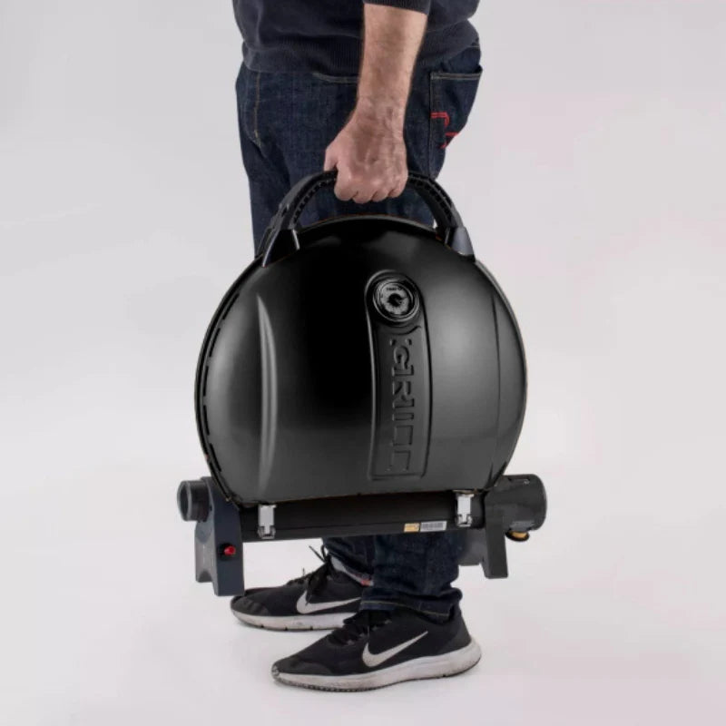O GRILL 900 Portable Gas BBQ | Family-Sized Outdoor Grill - Black