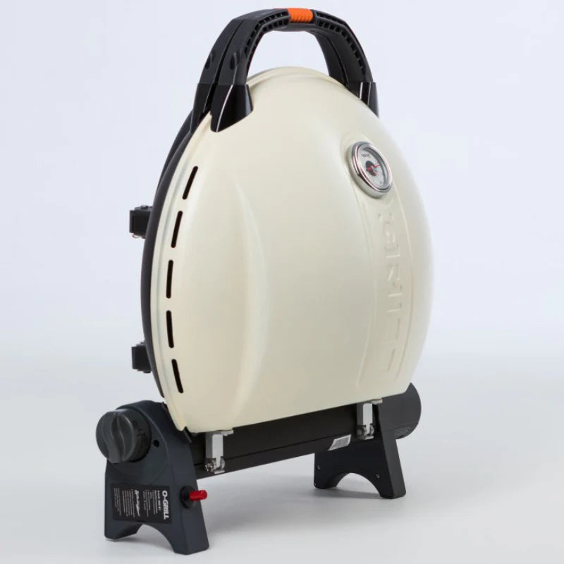 O GRILL 900 Portable Gas BBQ | Family-Sized Outdoor Grill -Cream