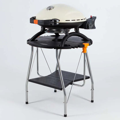 O GRILL 900 Portable Gas BBQ | Family-Sized Outdoor Grill -Cream