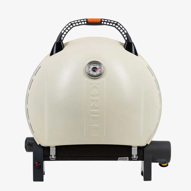 O GRILL 900 Portable Gas BBQ | Family-Sized Outdoor Grill -Cream