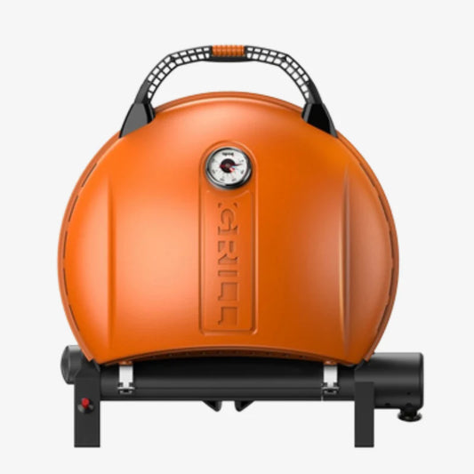 O GRILL 900 Portable Gas BBQ | Family-Sized Outdoor Grill - Orange