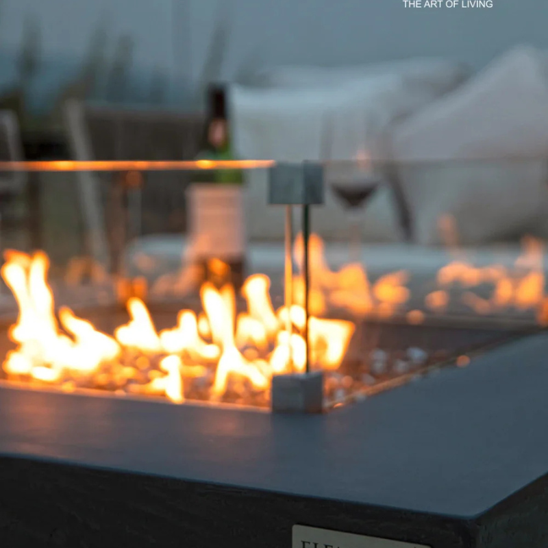 Roraima Fire Table - Slate Black