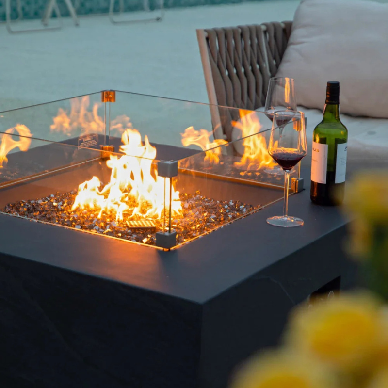 Roraima Fire Table - Slate Black