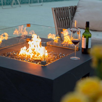 Roraima Fire Table - Slate Black