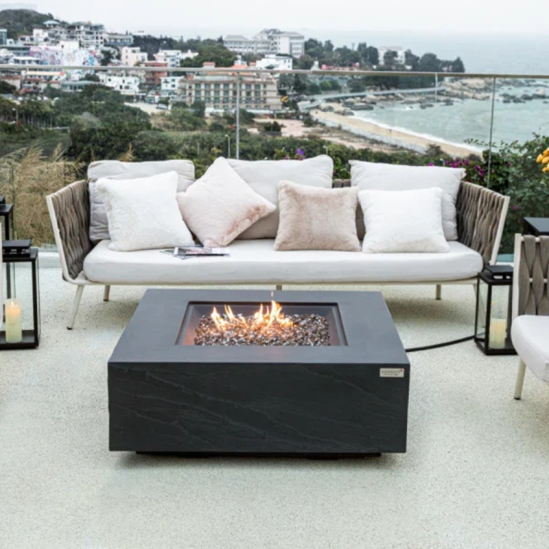 Roraima Fire Table - Slate Black