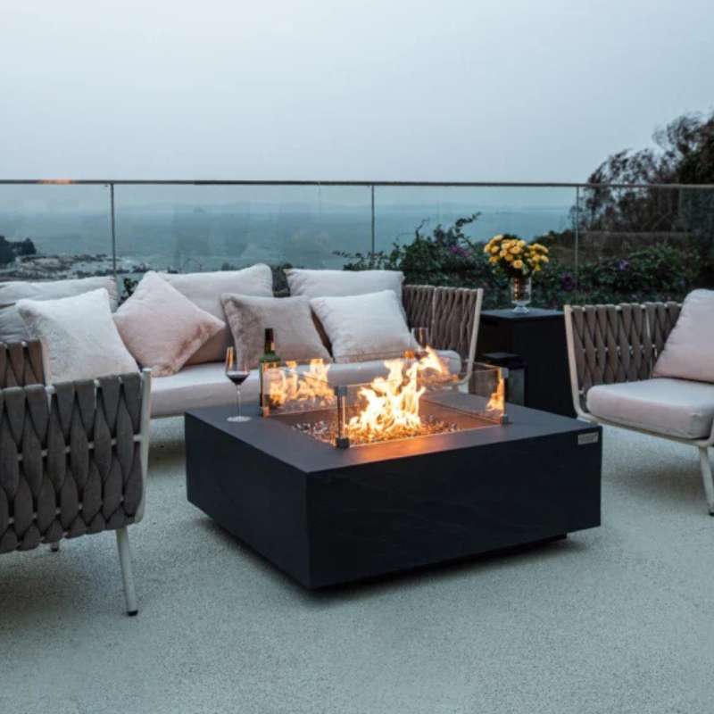 Roraima Fire Table - Slate Black
