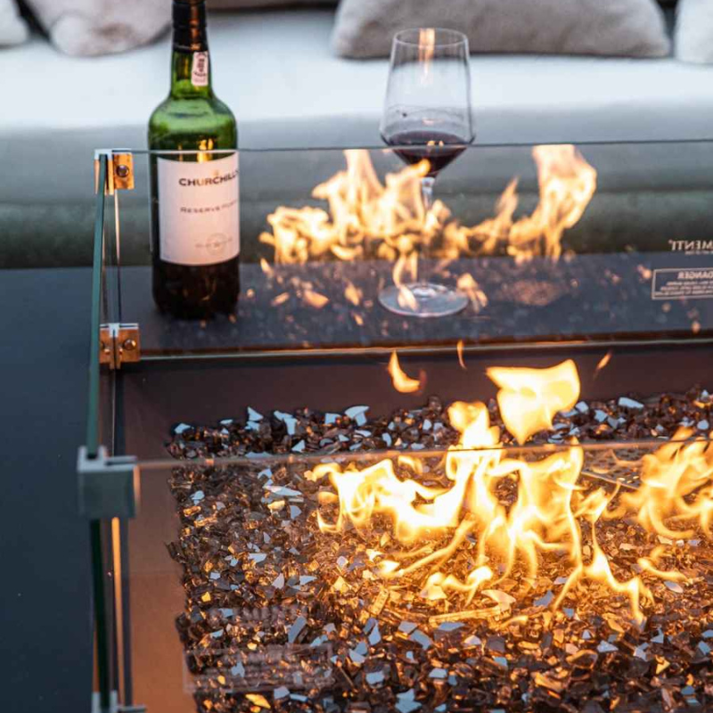 Roraima Fire Table - Slate Black