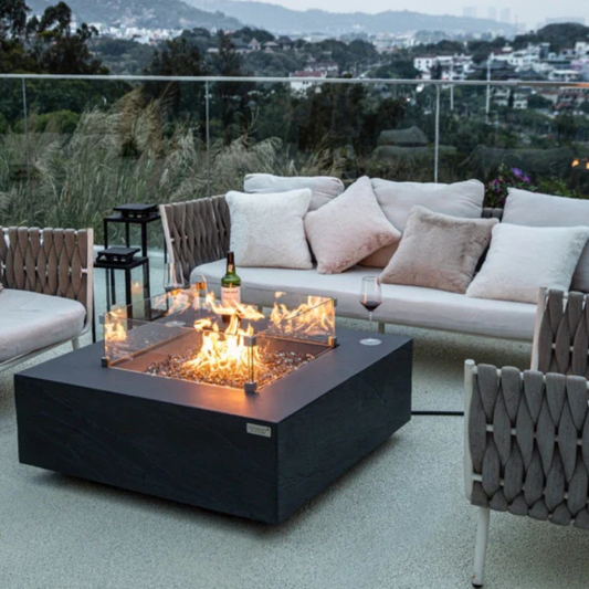 Roraima Fire Table - Slate Black