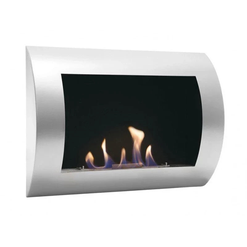ScandiFlames Ocean Grey Wall Mounted Bioethanol Fireplace