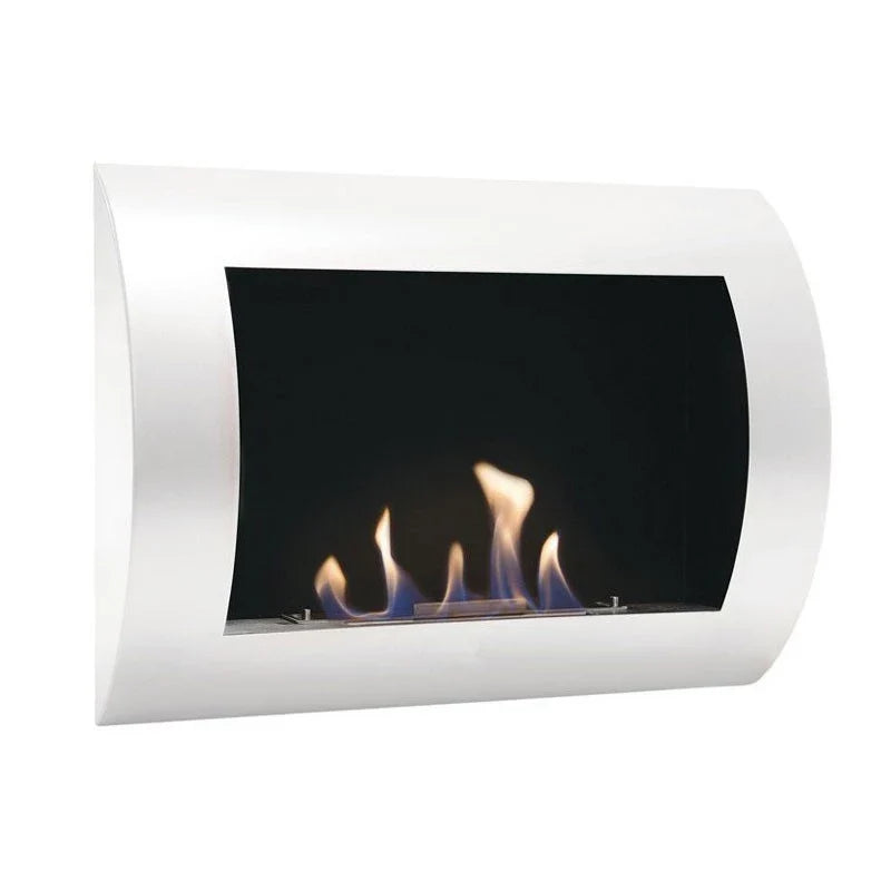 ScandiFlames Ocean White Wall Mounted Bioethanol Fireplace