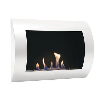 ScandiFlames Ocean White Wall Mounted Bioethanol Fireplace