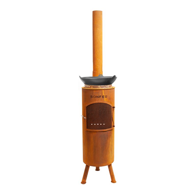 Bonfeu, Bongiano LP, Outdoor Fireplace, Rust