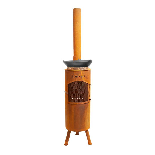 Bonfeu, Bongiano LP, Outdoor Fireplace, Rust