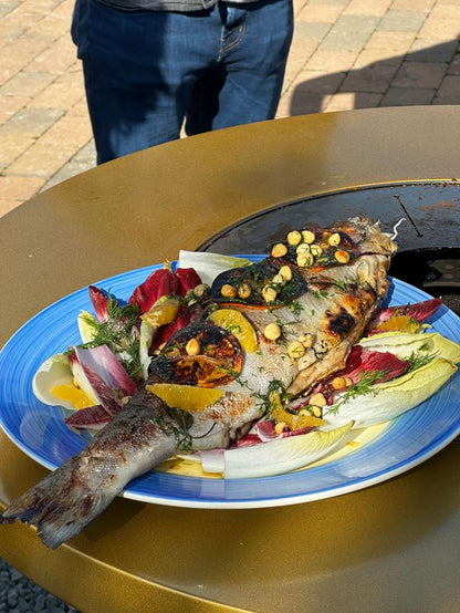 The ‘O’ Grill – Fire and Ice | METARTAL Outdoor Fire Pit, BBQ & Drinks Table