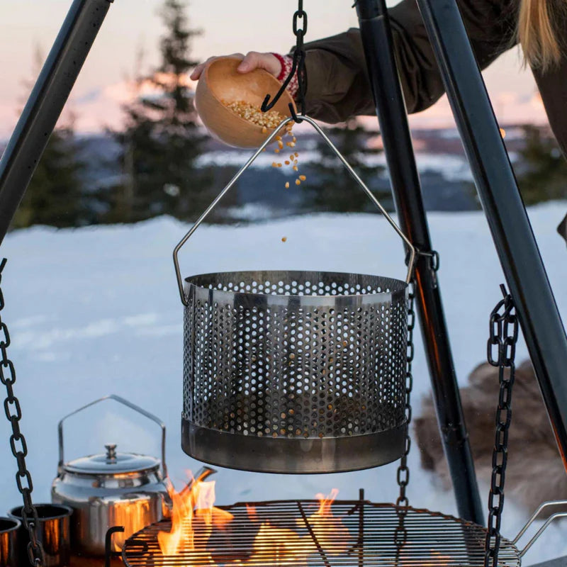 Espegard Popcorn Kettle – Fun Outdoor Fire Cooking