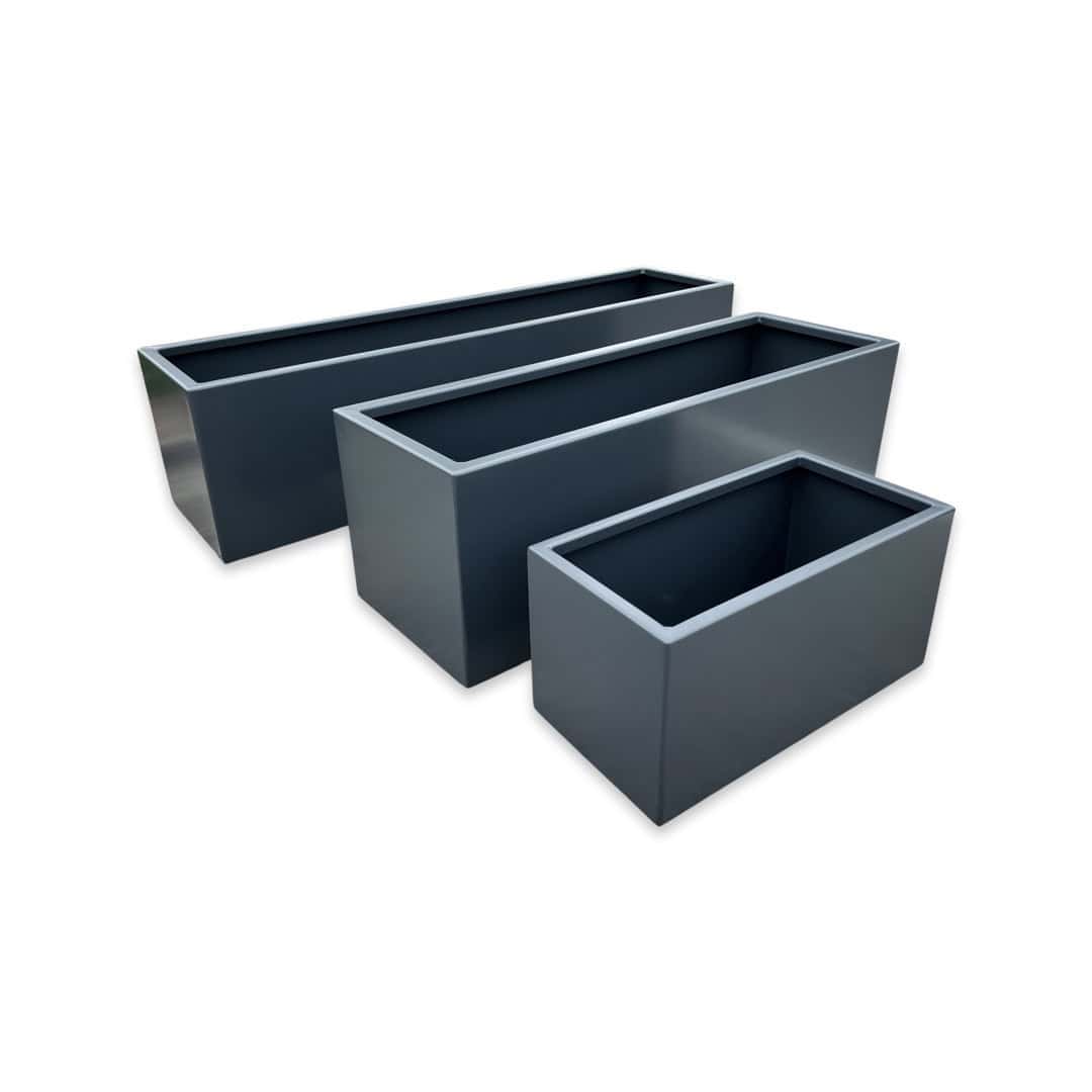 Arden Trough Planter Powder Coated Steel Handmade UK