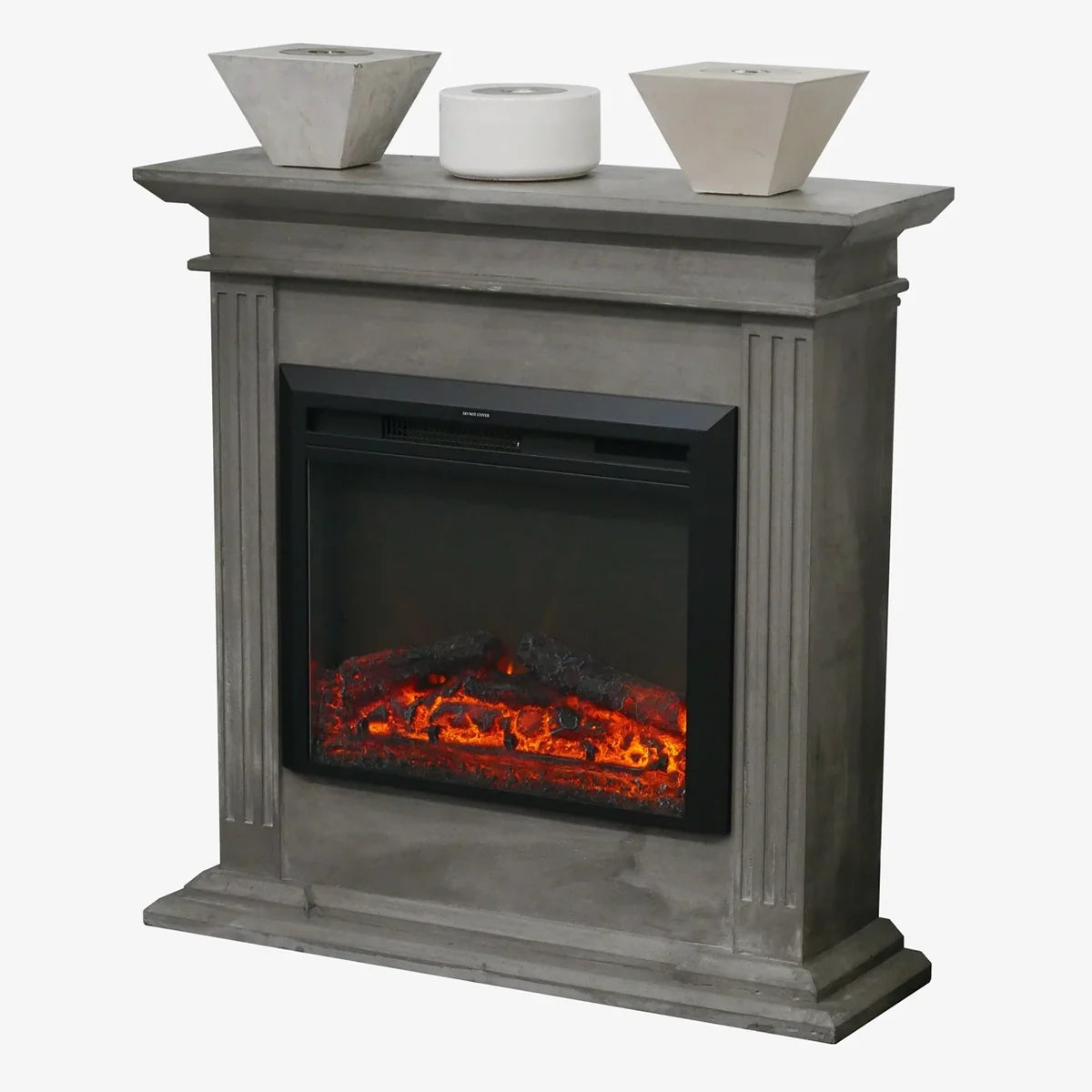Pyrope Electric Fireplace Insert 65 cm Black