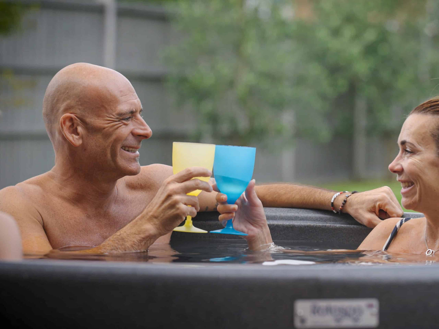 RotoSpa Orbis Round Hot Tub & Ice Bath | 4–5 Person Garden Spa Dark Grey