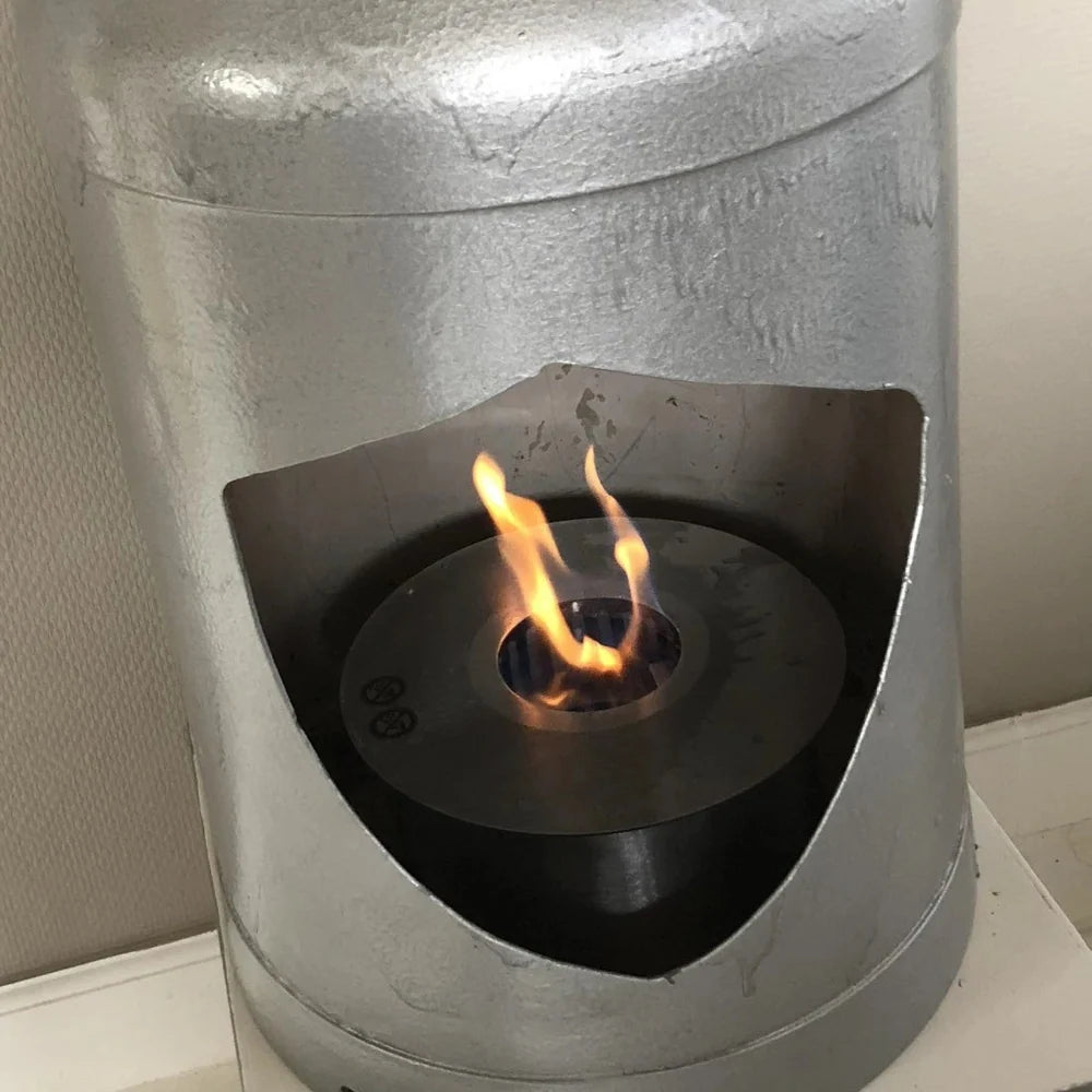 ScandiFlames Round 2.5L Bioethanol Burner, 22cm Steel