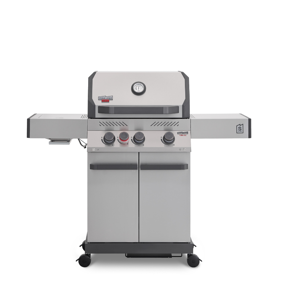 Primeliner By Bull S3 Gas Barbecue with Infrared Searing Burner & Cart
