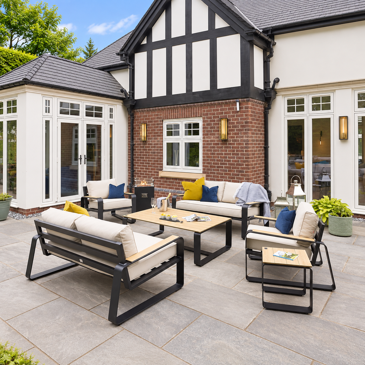 Hex Living Social Set Anthracite Grey | Premium Garden Furniture