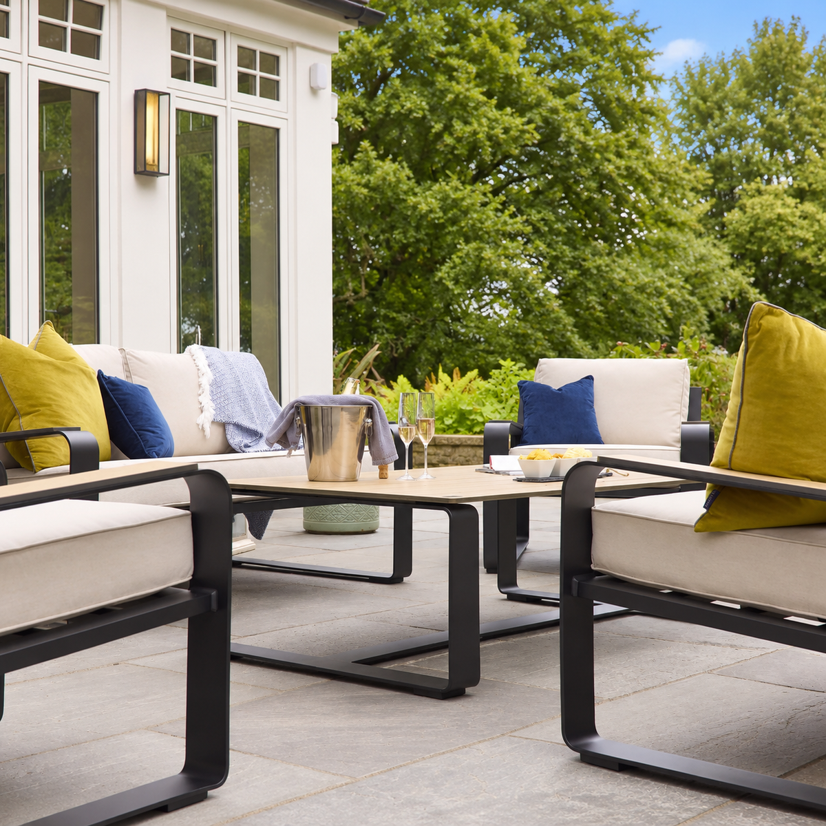 Hex Living Social Set Anthracite Grey | Premium Garden Furniture