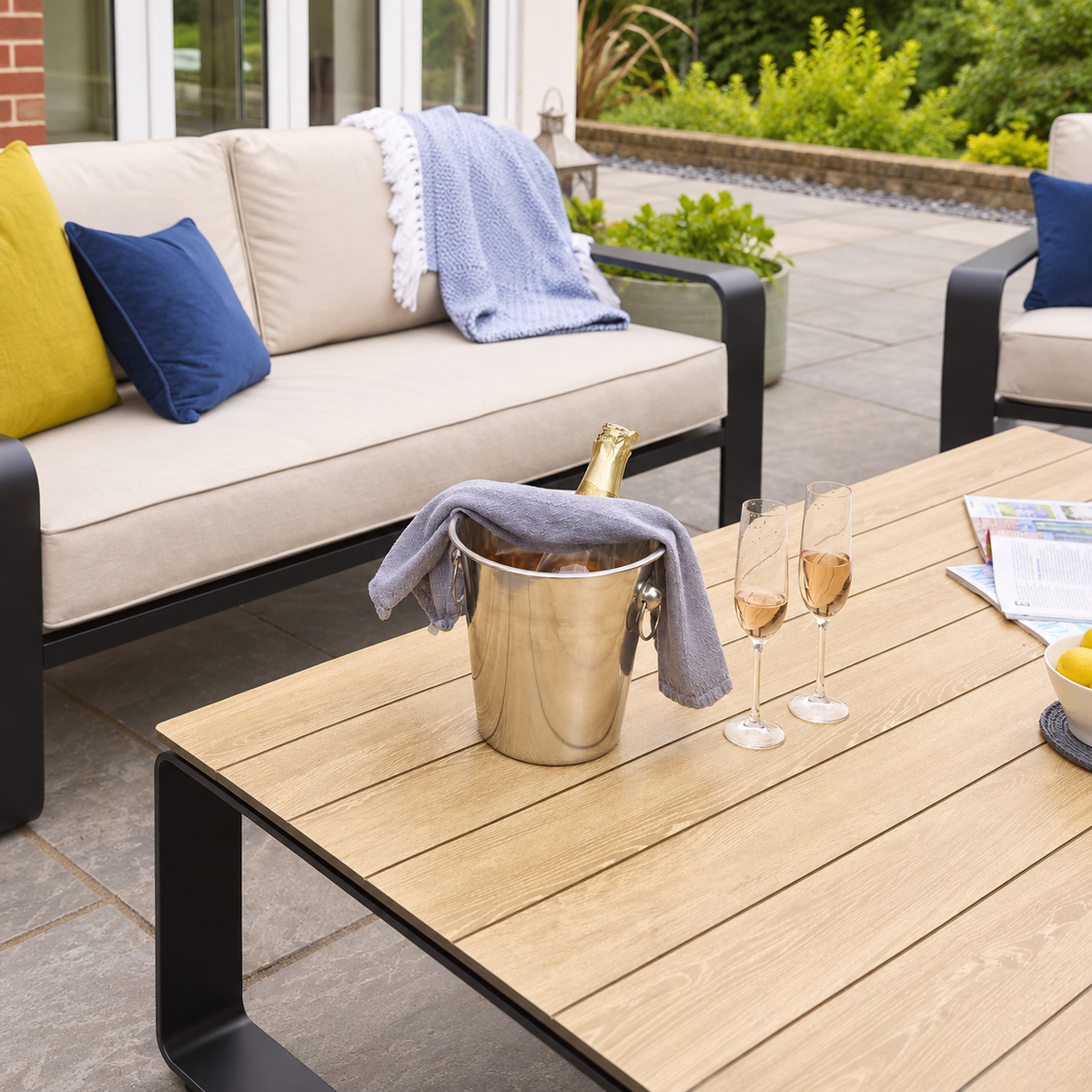 Hex Living Social Set Anthracite Grey | Premium Garden Furniture
