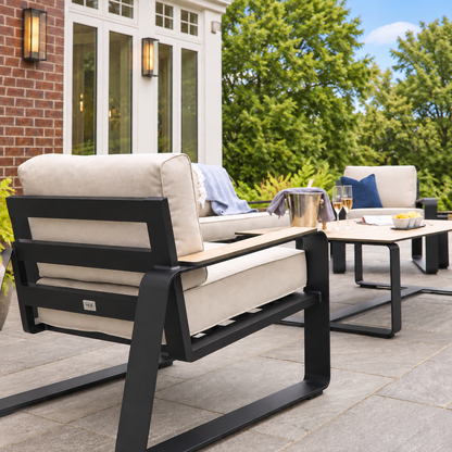 Hex Living Social Set Graphite Black | Premium Garden Furniture