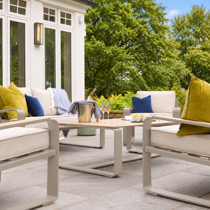 Hex Living Social Set Pebble Grey | Premium Garden Furniture