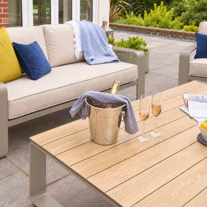 Hex Living Social Set Pebble Grey | Premium Garden Furniture