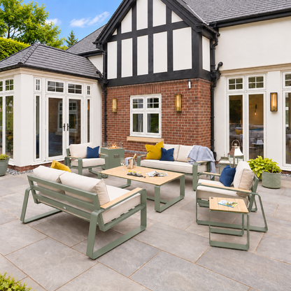 Hex Living Social Set Sage Green | Premium Garden Furniture
