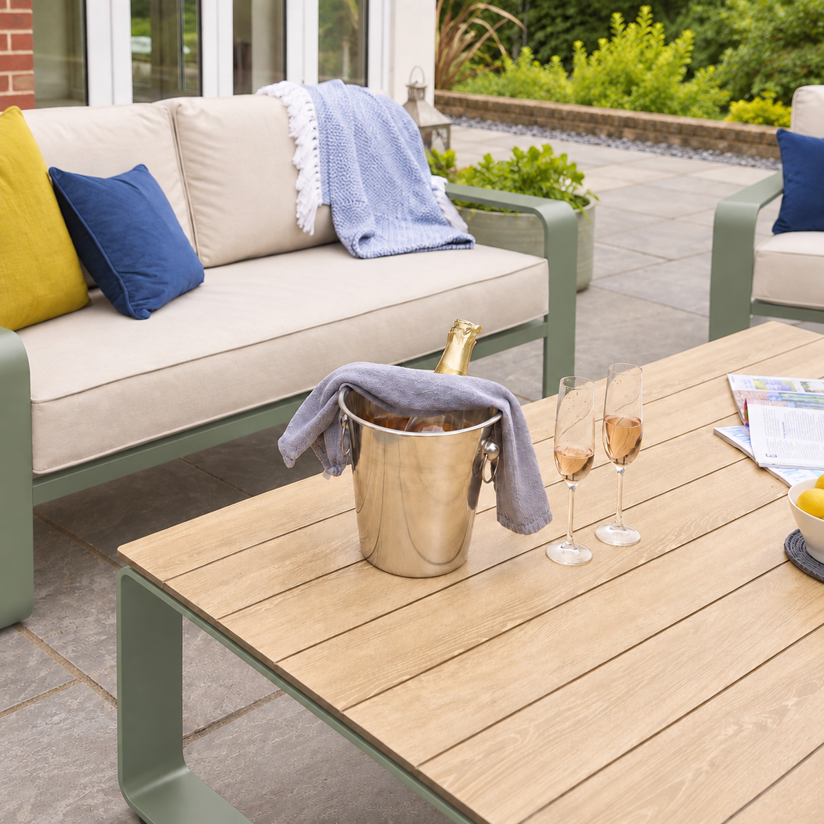 Hex Living Social Set Sage Green | Premium Garden Furniture