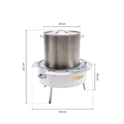 GrillSymbol 160 L Gas Soup Station for Large Scale Catering and Events