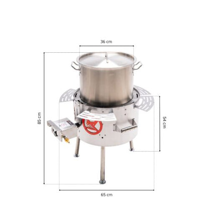 GrillSymbol 30 L Gas Soup Station for Large Catering and Events